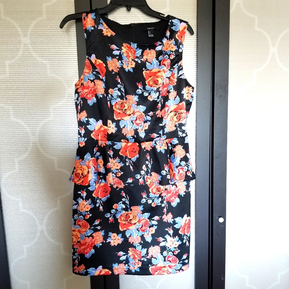 Forever 21 Floral Peplum Dress